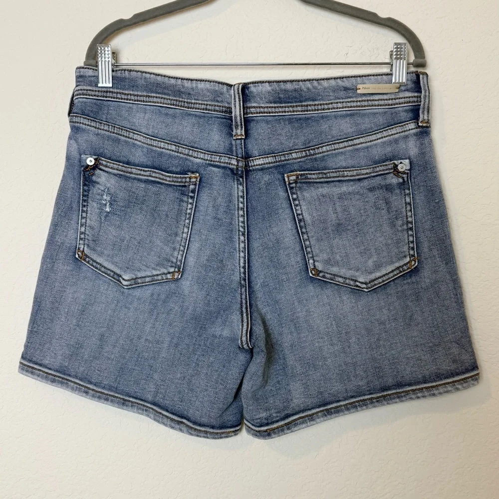 Anthropologie Pilcro Women's Distressed Patchwork Slim Boyfriend‎ Denim Shorts - Picture 7 of 12